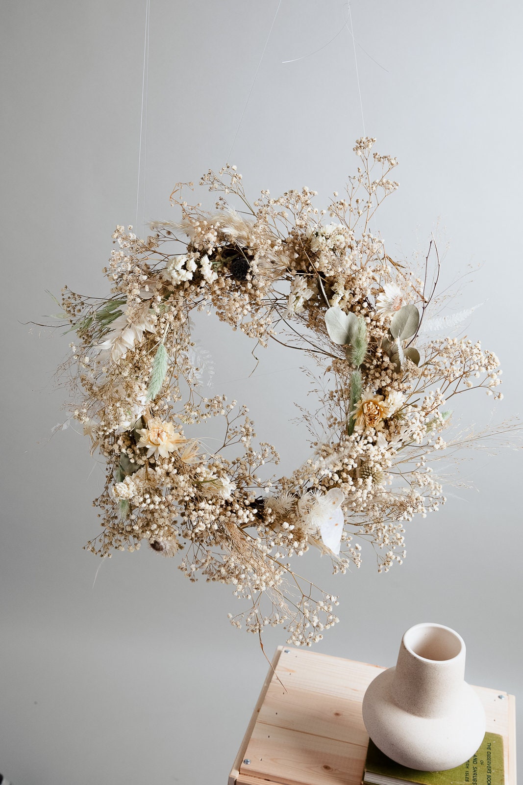 Modern Christmas Wreath No.2 / Soft Winter Door Wreath Christmas Decoration / Christmas Wreath / Xmas Door Wreath