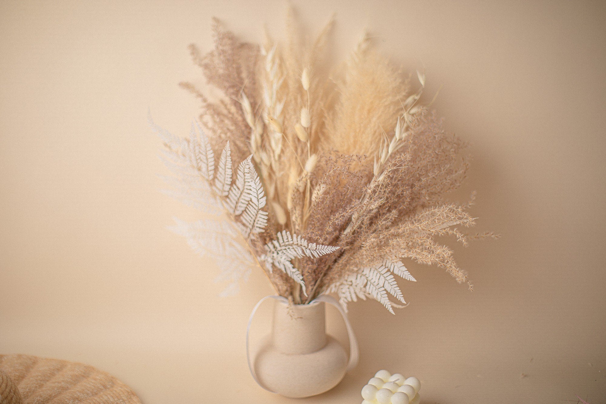 The Pampas and Prairie Table Top Centerpiece / Pampas Grass Dried Grasses Bouquet