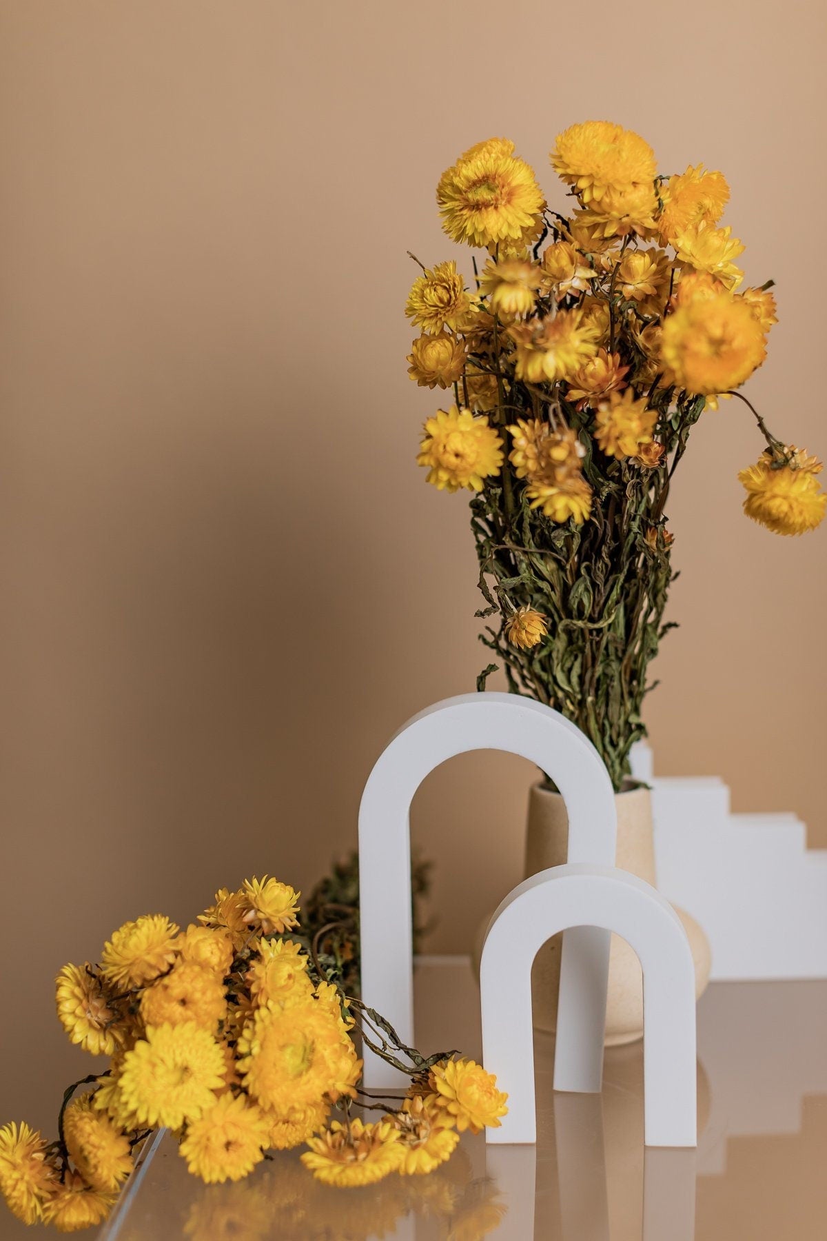 Yellow Dried Helichrysum - Yellow Straw Flowers