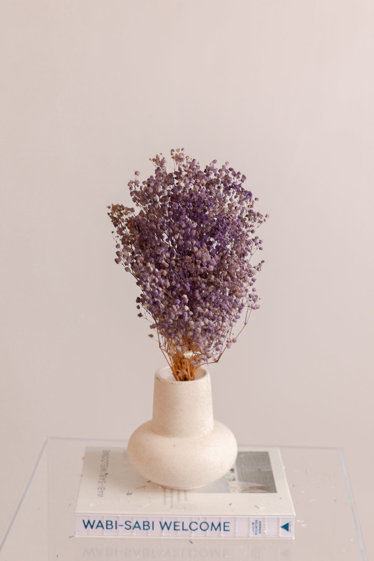 Painted Purple Dried Gypsophila - Baby's Breath Flowers